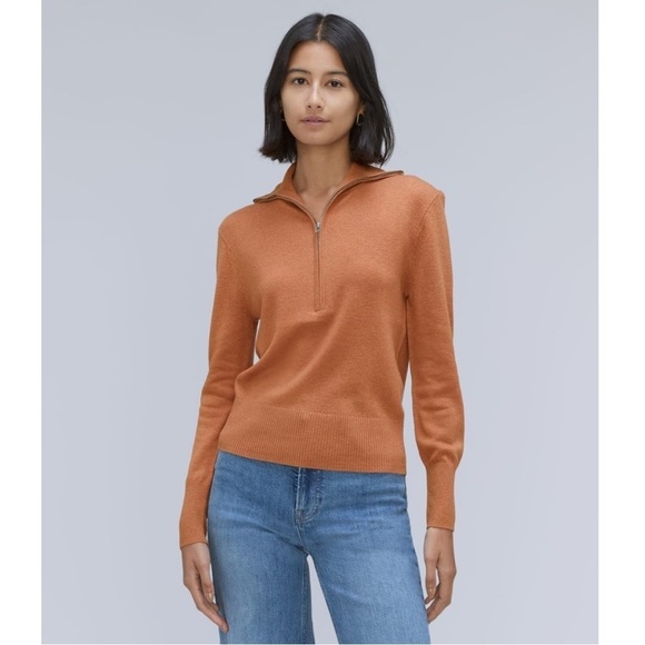 Everlane The Luxe Women's Merino Wool Half-Zip Sweater Casual Size XS